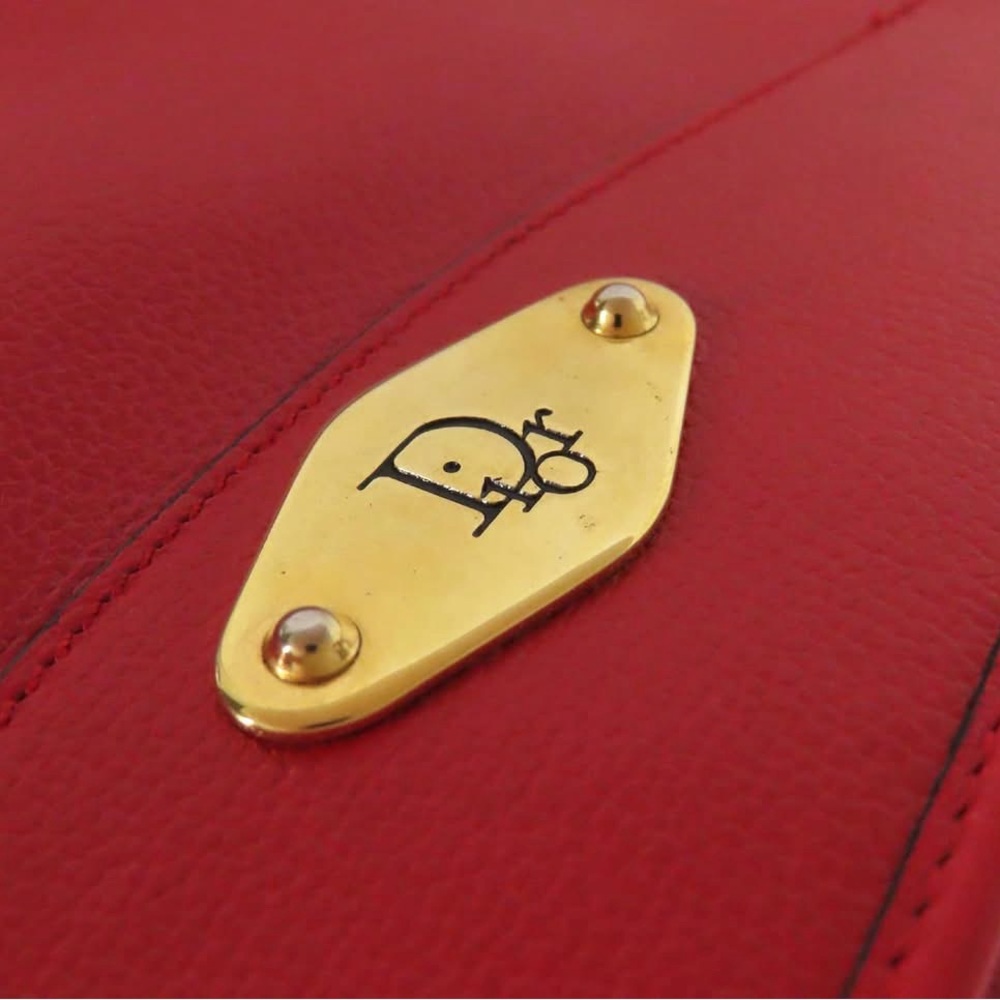 Christian Dior – Vintage Red Leather Crossbody – c: 1980s/1990s - Picture 3 of 4